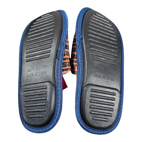 Chicago Bears NFL Unisex Kids SZ XL (7-8) Multi-Color Fluffy Slippers by FOCO - Picture 4 of 8